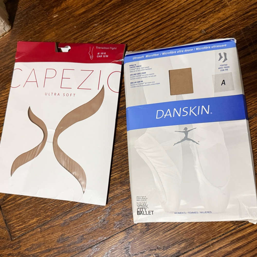 Brand New Capezio and Danskin Tights - Tan